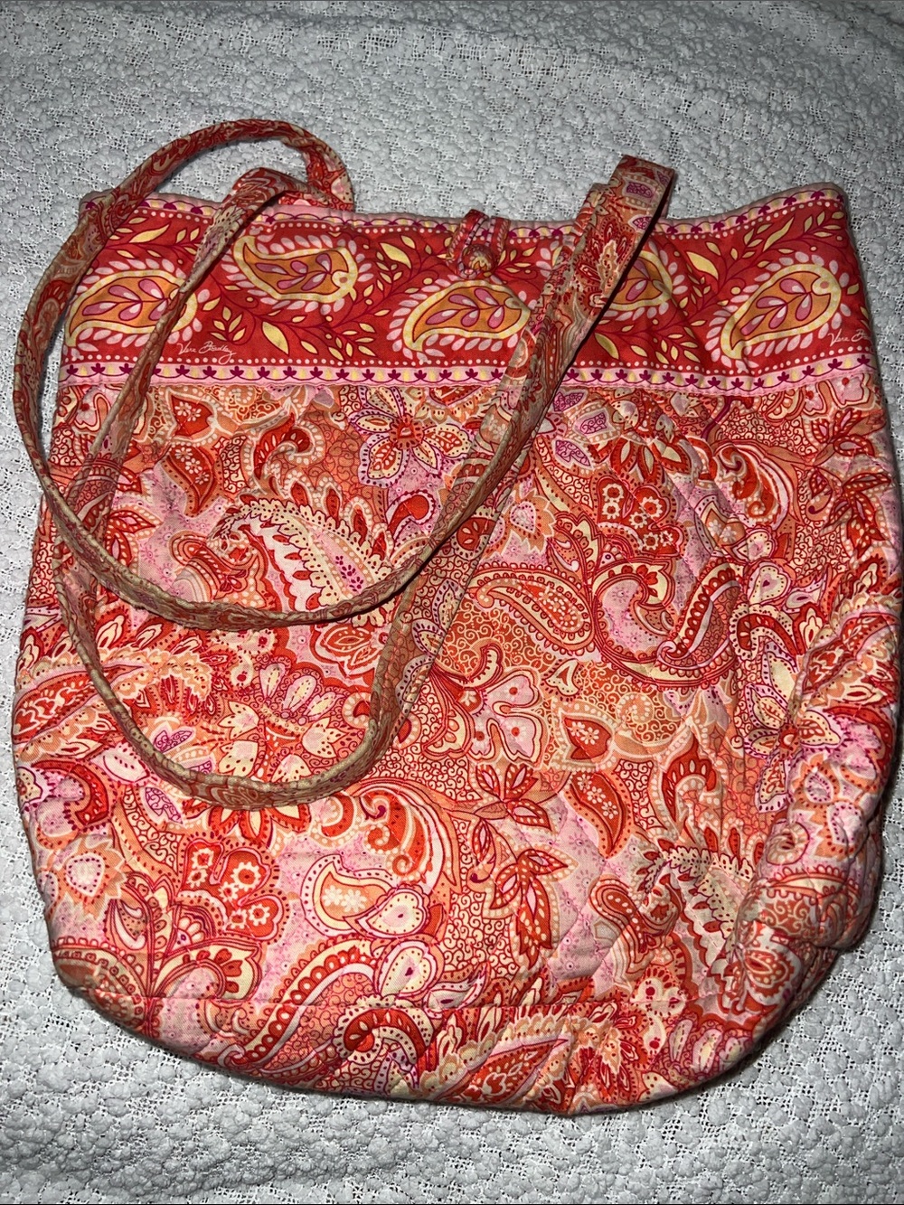 Vera Bradley Quilted Paisley Shoulder Bag - Needs a little TLC